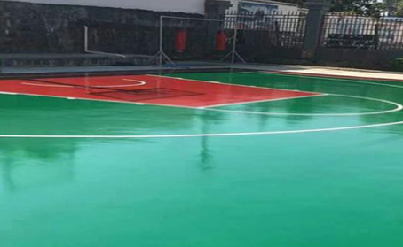 涪陵篮球场翻新地面